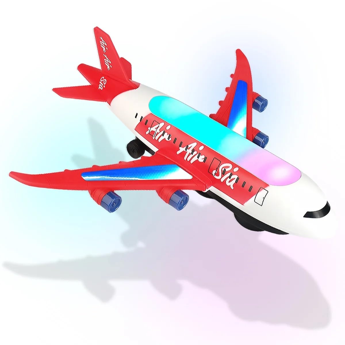 Lightning & Musical Airplane Toy For Kids
