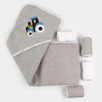Ultra Soft Hooded Bath Towel Set For Toddlers