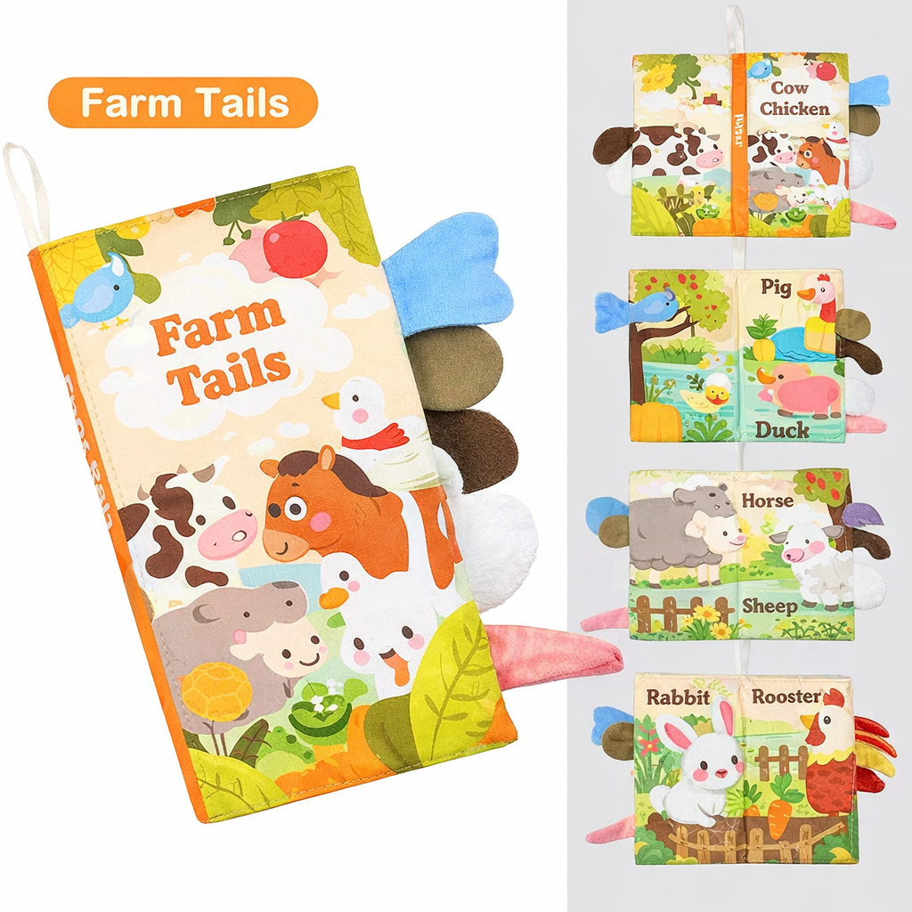 3D First Tail Cloth Book For Toddler