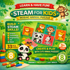 Steam Mosaic Activity Puzzles For Kids