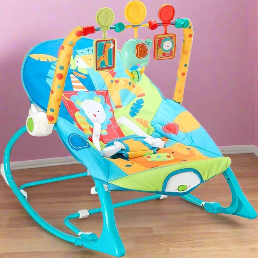 COMFORTABLE & PORTABLE INFANT-TO-TODDLER ROCKER