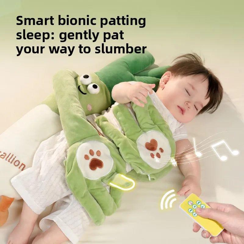 Baby Soothing Toy Palm Patting Device Banana-Shaped Anti-Startle Pillow for Newborn Sleep Polyester Material PP Cotton Filling