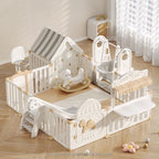 Folding Indoor Children Playground Play Pen Yard Kids Fence Safety Plastic Toy Baby Playpen With Slide and Swing