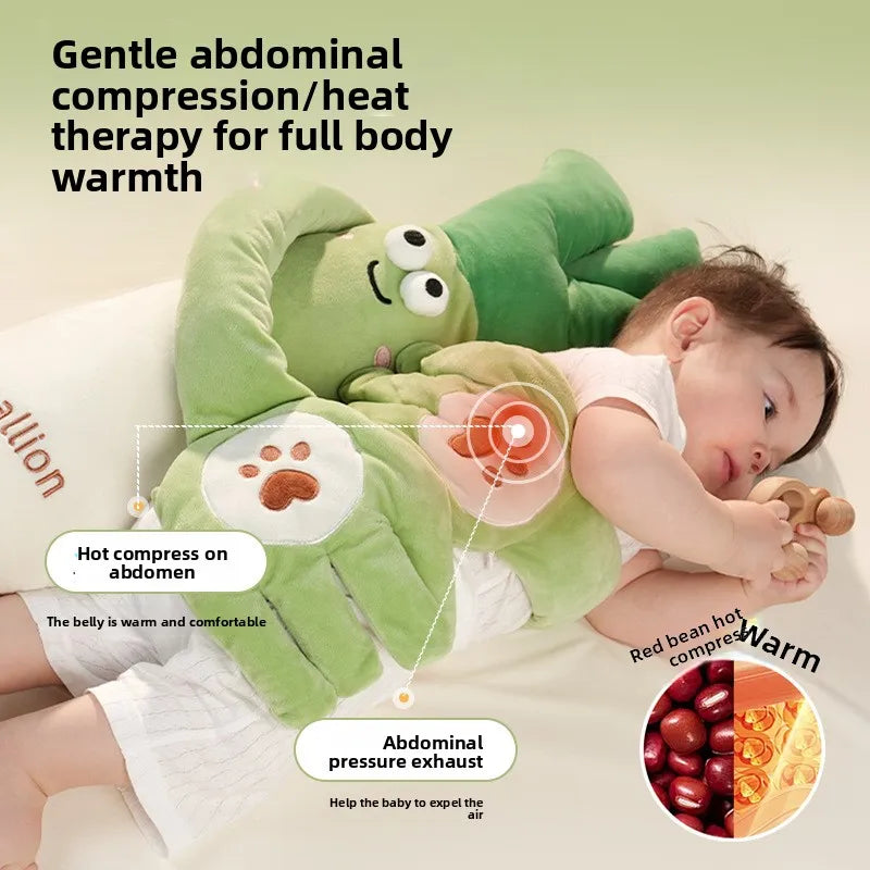 Baby Soothing Toy Palm Patting Device Banana-Shaped Anti-Startle Pillow for Newborn Sleep Polyester Material PP Cotton Filling