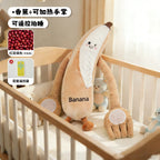 Baby Soothing Toy Palm Patting Device Banana-Shaped Anti-Startle Pillow for Newborn Sleep Polyester Material PP Cotton Filling