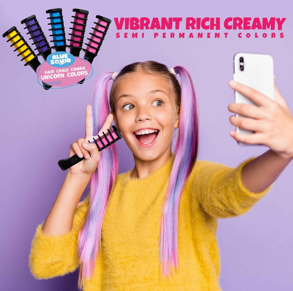Girls DIY Hair Chalk Comb Pack Of 5
