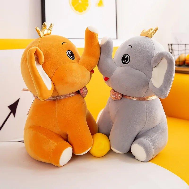 Cute Crown Baby Elephant Plush Toy