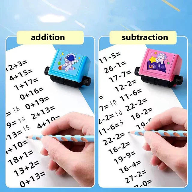 Math Learning Roller Stamp for Kids (Add & Subtract)