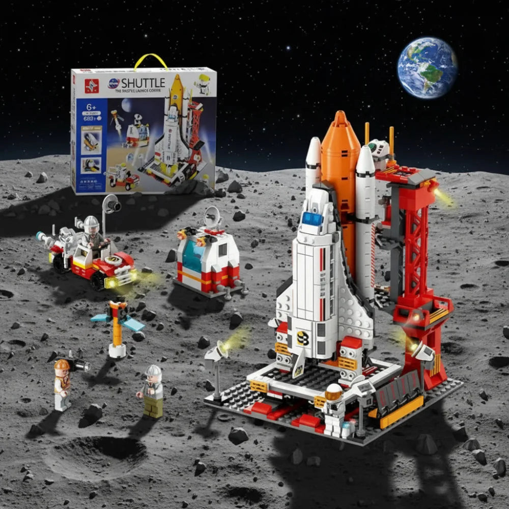 Ultimate Space Shuttle Building Block Set – (682 Pcs)