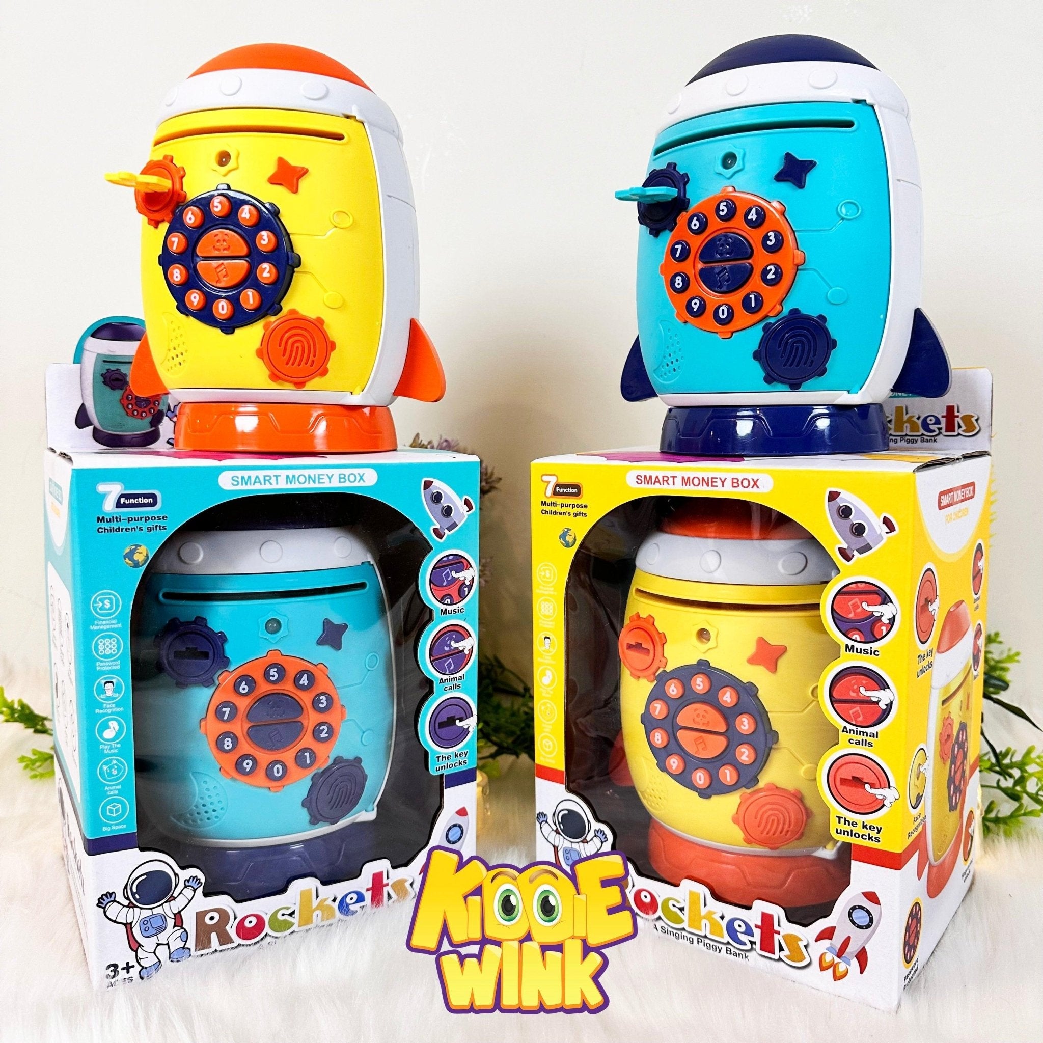 Musical Rocket Style Money Bank For Kids