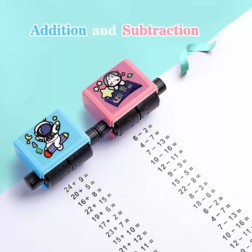 Math Learning Roller Stamp for Kids (Add & Subtract)