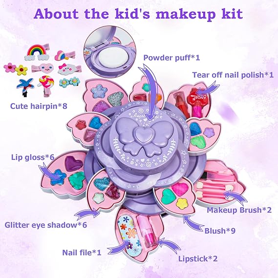 2-in-1 Interactive Princess Makeup Set (Top Seller)