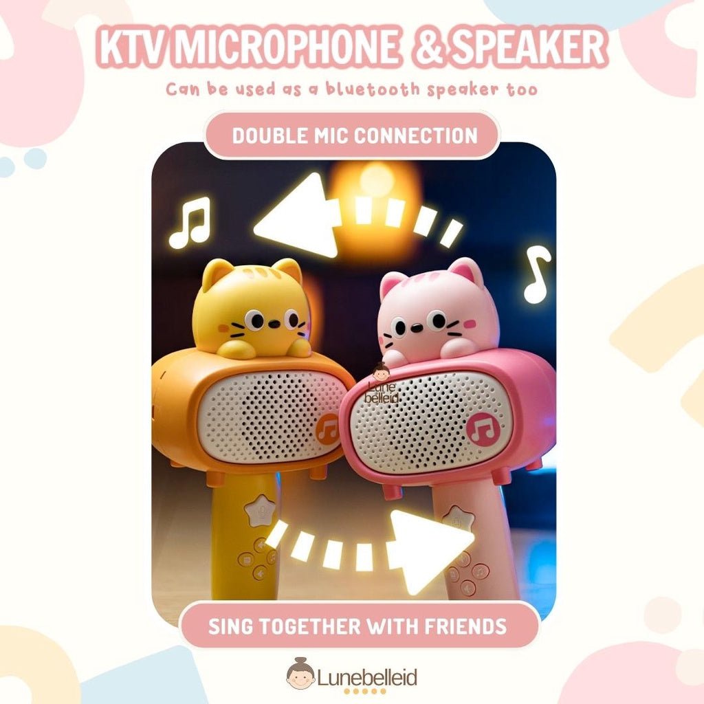 Cartoon Orange Microphone & Bluetooth Speaker Toy